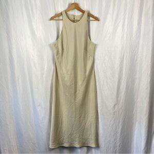 A New Day Elegant Cream Midi Halter Dress Size Medium